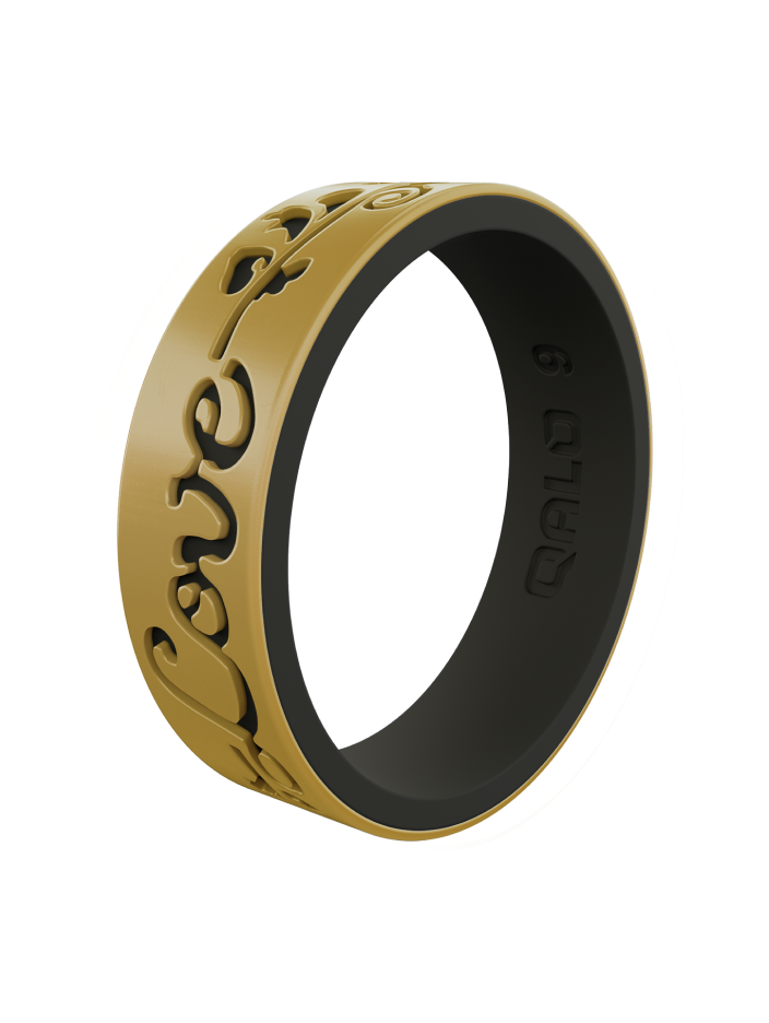 Simple Name Engraved Gold Rings